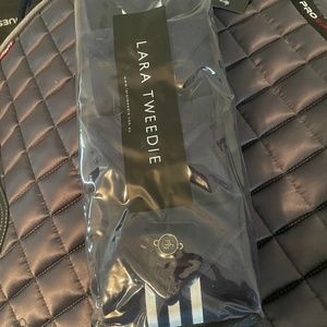 Lara Tweedie navy horse polo wraps